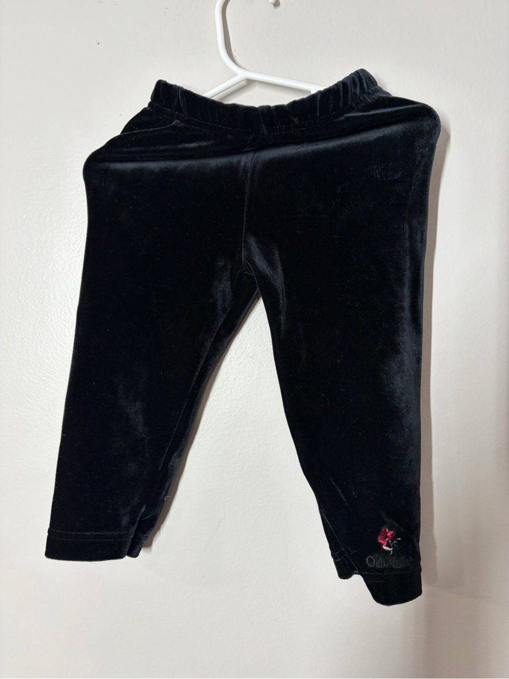 Vintage Oshkosh Black Velvet Kids pants size 2T